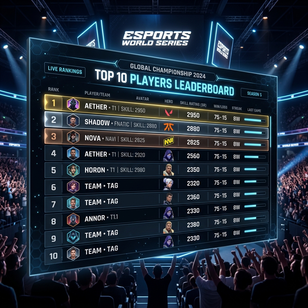 GLOBAL RANKINGS ARE LIVE